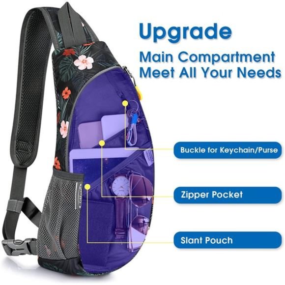 Sling Bags Men Shoulder Backpack Small Cross Body Chest Sling Backpack - Picture 6 of 6